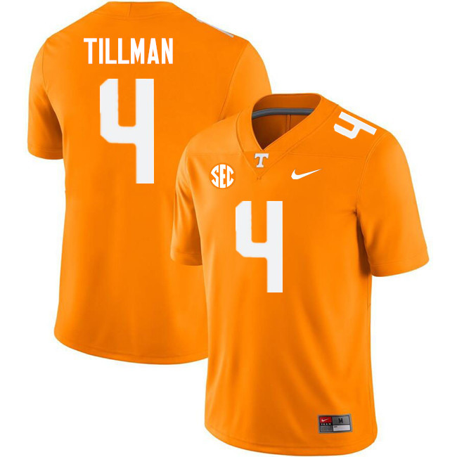 Cedric Tillman Tennessee Jersey,Tennessee Volunteers #4 Cedric Tillman College Jersey,Uniforms-Orang